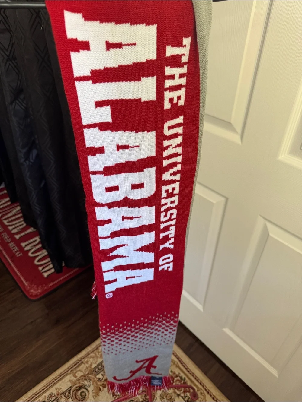 National Championship Red & Gray Scarf